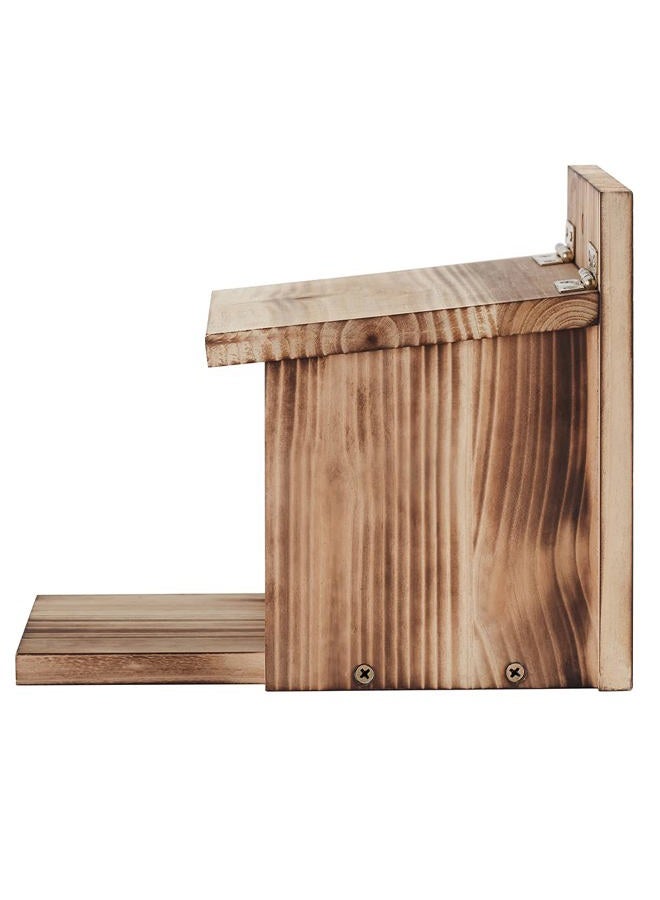Freezing point Wooden Squirrel Feeder Picnic Table Food Feeder for Outside House Backyard Funny Gifts - Image 2