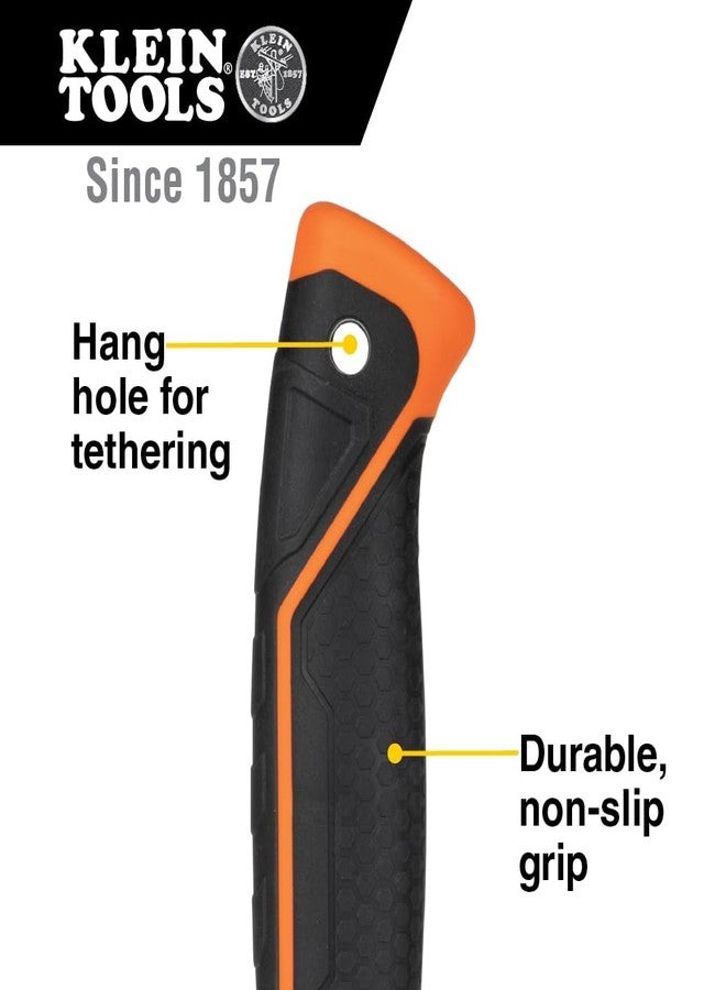 Klein Tools H80820 Straight-Claw Hammer, 20-Ounce, Fiberglass Non-Slip Shock Absorbing Grip Handle with Tether Hole, 13-Inch - Image 4