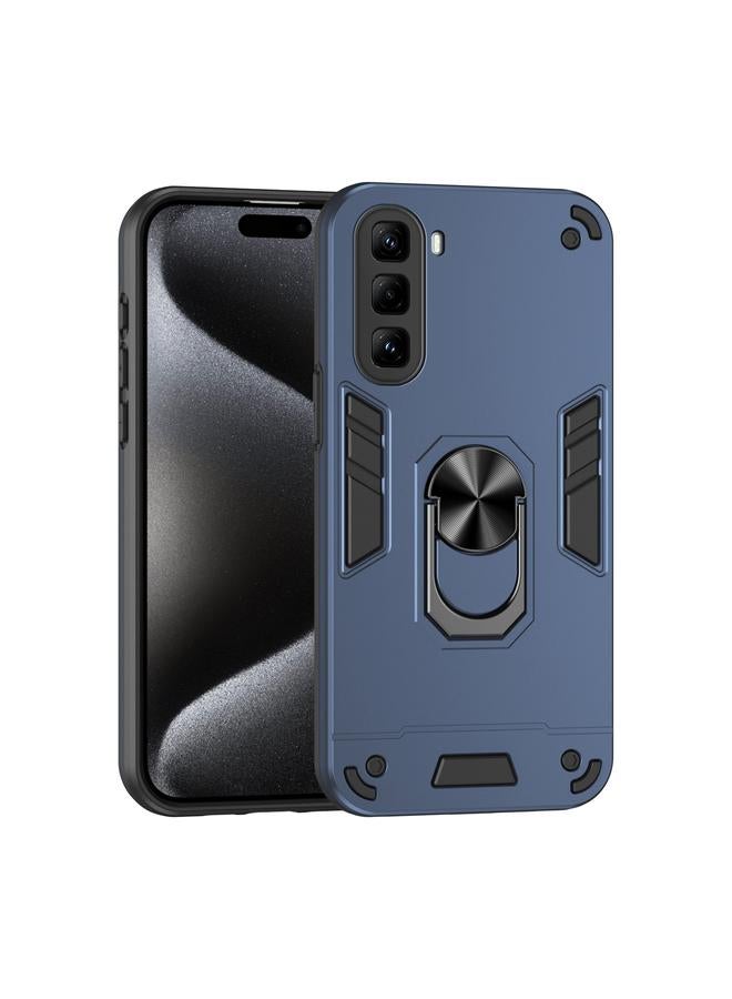 Zaboon Case For Infinix Hot 50 Pro 4G Shockproof Metal Ring Holder Phone Case - Image 1