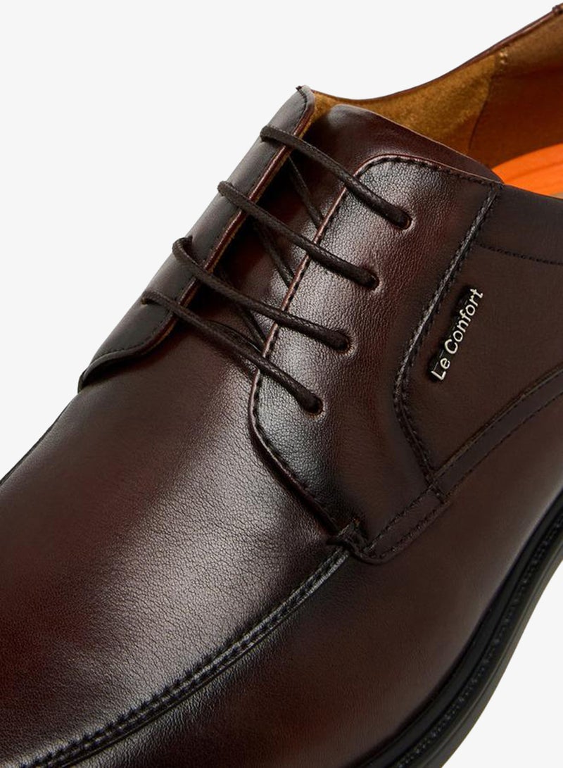 Le Confort Men Lace-Up Leather Derby Shoes - Image 4