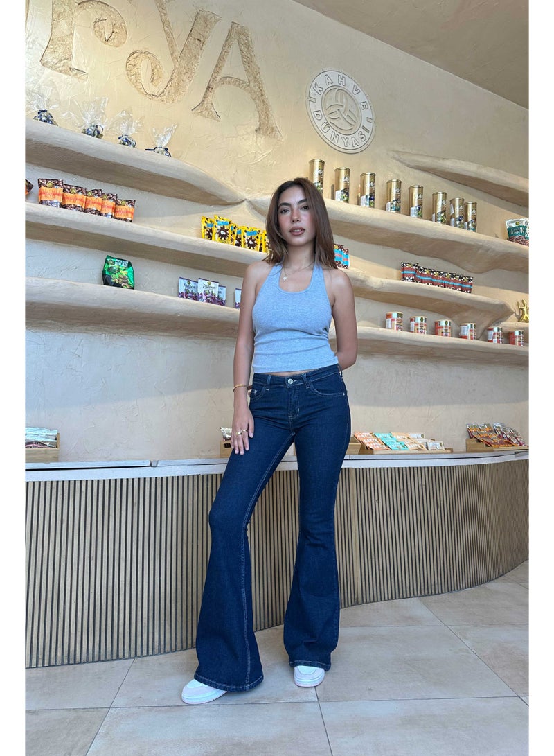 CIZARO Flare - Low-Waist Raw Denim Jeans  - Image 1