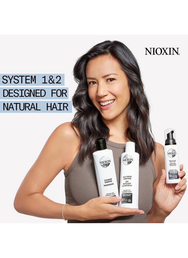 Nioxin System Kit 2 Hair Strengthening & Thickening Treatment Treats & Hydrates Sensitive Or Dry Scalp For Natural Hair With Progressed Thinning Trial Size (1 Month Supply)  - Image 3