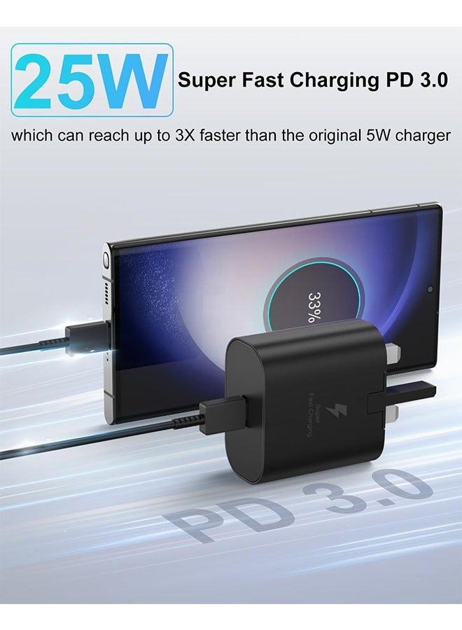 general Compatible With Samsung 25W Fast Charging Adapter with USB-C Cable - Image 2