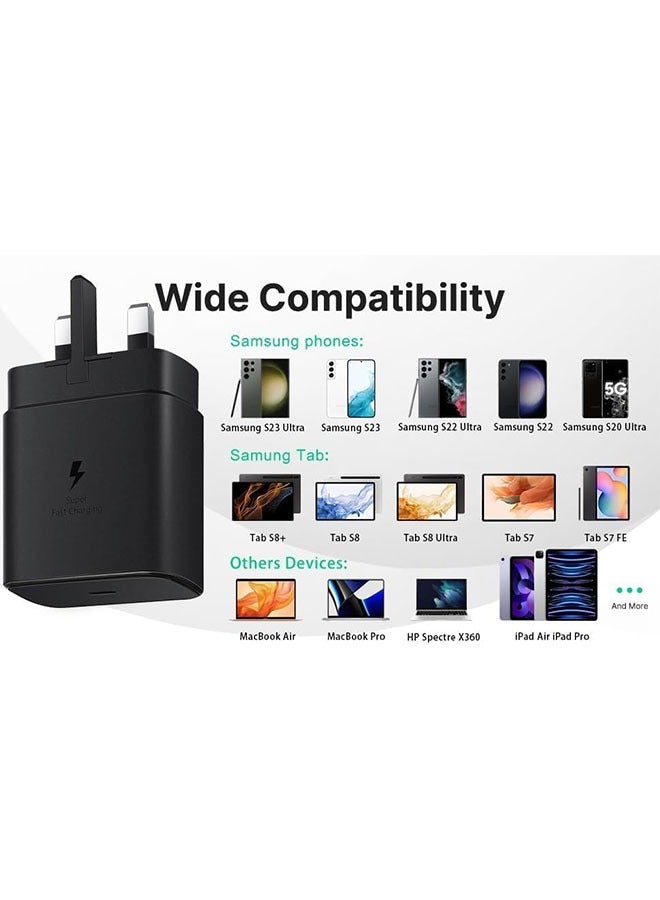 general Compatible With Samsung 25W Fast Charging Adapter with USB-C Cable - Image 3