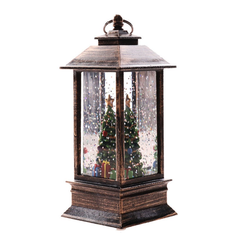 Outdoor Christmas Lanterns | Christmas Candle Lantern Decoration - Battery Operated Flameless Candle Lamp, Decorative Rainproof Hanging Lanterns - Image 4