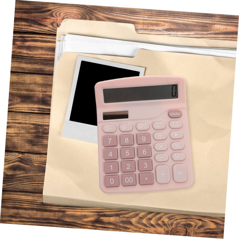 Large Desktop Calculator Solar Powered Basic Compute Tool Student Retailer - Image 3