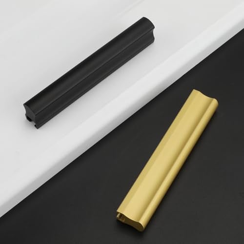 Peaha 5 Pack Adjustable Cabinet Drawer Pulls Overall Length 102mm(4inch) Brushed Brass Drawer Handles Dresser Hardware for Cupboard - Image 5