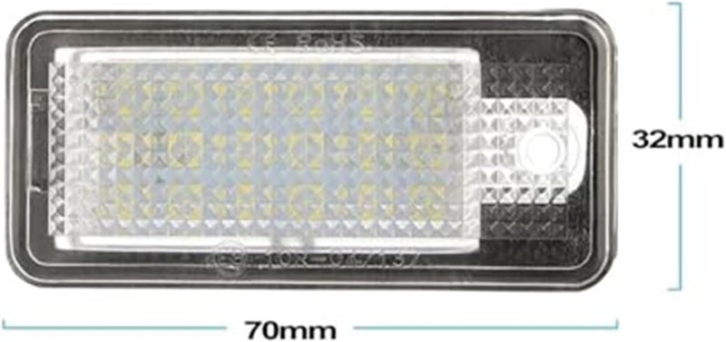 QASULER 2pcs License Plate Light for Various Audi Models - Image 2