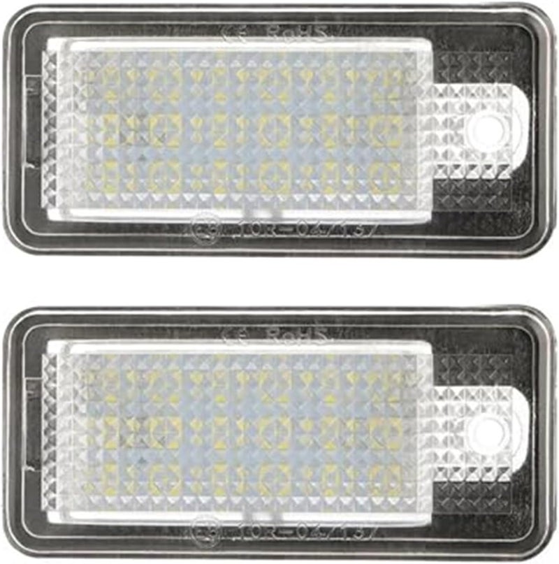 QASULER 2pcs License Plate Light for Various Audi Models - Image 1