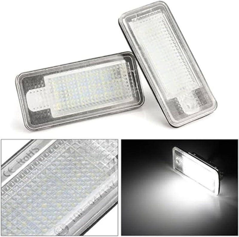QASULER 2pcs License Plate Light for Various Audi Models - Image 4