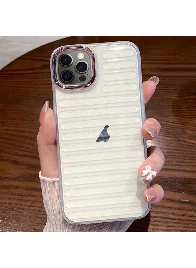Zaboon Case For iPhone 12 Pro Striped Electroplating TPU Transparent Phone Case - Image 1