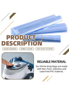 JCB CHIC 50pcs Heat Shrink Wrap Bags，PVC Clear Heat Sealer Bags, Seal Wrapping Supplies Professional DIY Homemade Odorless Shrinkable Bag Food Candy Snack Packaging Bag for Home Shop（28x 45cm)  - Image 3