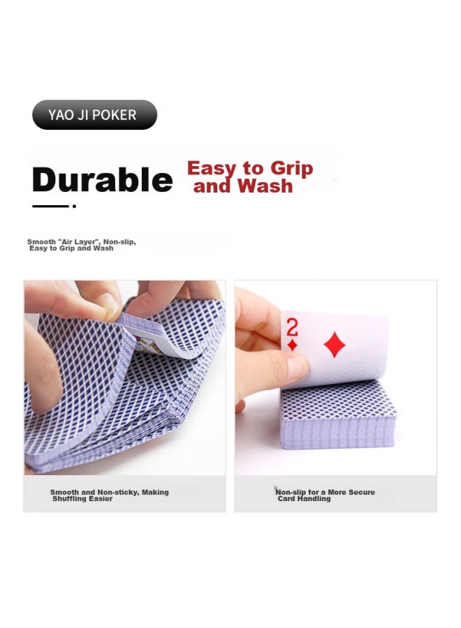 Yaoji Playing Cards, Durable And Sy Cards For Texas Hold'em, Guandan, And Doudizhu, Yaoji Playing Cards 2018 Blue, 50 Decks - Image 3