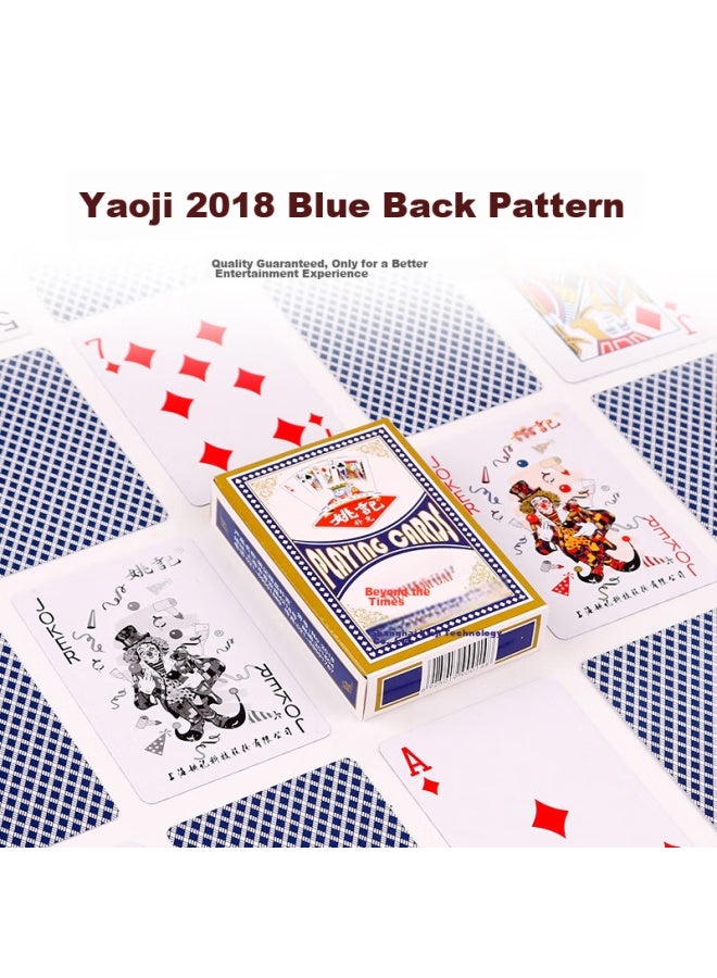 Yaoji Playing Cards, Durable And Sy Cards For Texas Hold'em, Guandan, And Doudizhu, Yaoji Playing Cards 2018 Blue, 50 Decks - Image 2
