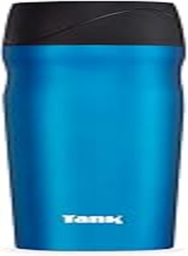 Tank Stainless Steel Tumbler 450mL, 360° Push Button Lid, Up to 6HRs Hot,Blue