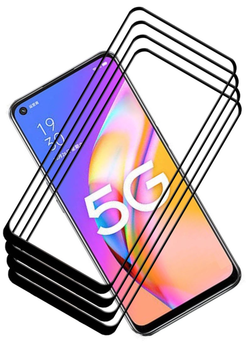 ACLIX 4 Pieces Antistatic ESD Dustproof Premium Quality High Definition Tempered Glass Screen Protector Designed For Oppo A93 5G - Image 1