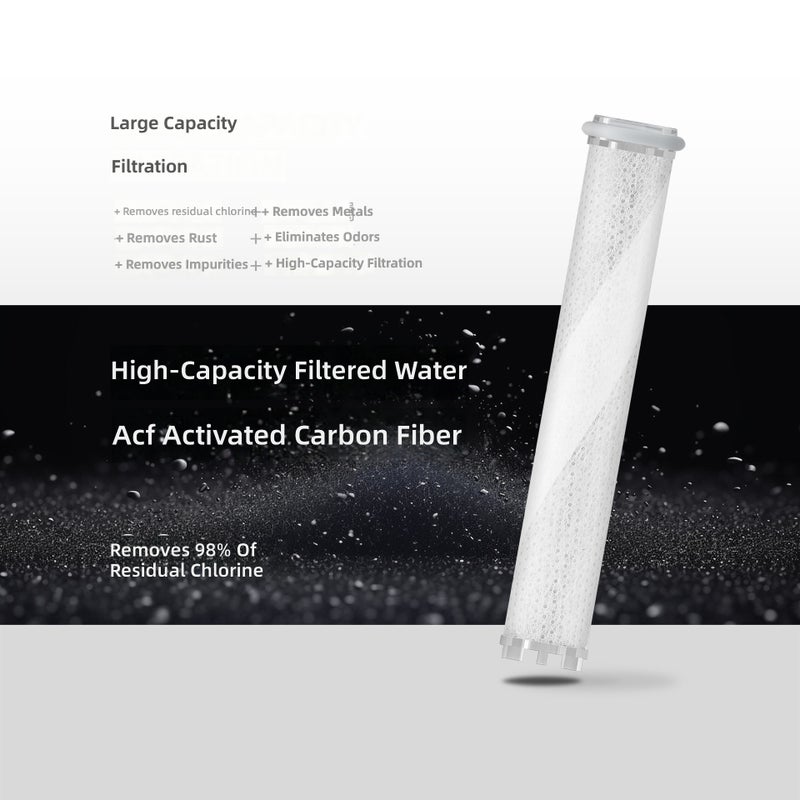 WU Chlorine-Removal Fragrance Handheld Showerhead with Boosting Filter - Upgraded Home  Shower - Image 4