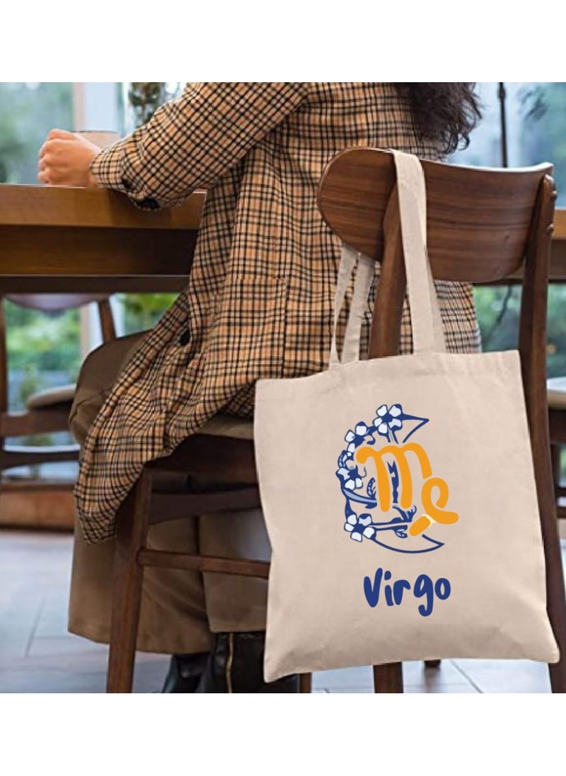 PRINTSHOP4ME - Zodiac Design Eco-Friendly Cotton Bag - Reusable Tote for Astrology Fans - Gift for Astrology Lovers - Perfect for Shopping and Grocery Bags - Tote Bags for Women - Image 1