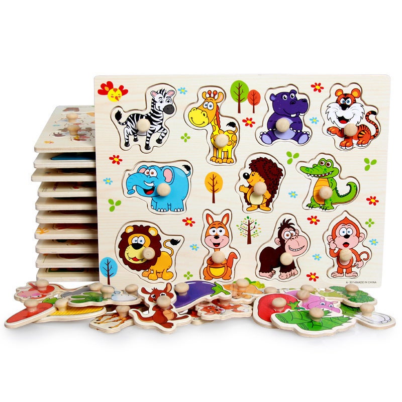 Wooden Puzzle Board for Kids Montessori Educational Toy - Image 4