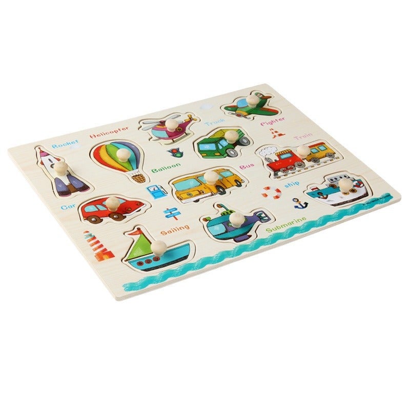 Wooden Puzzle Board for Kids Montessori Educational Toy - Image 5