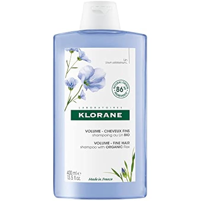 Klorane VOLUME - FINE HAIR SHAMPOO WITH ORGANIC FLAX 400ML - Image 1