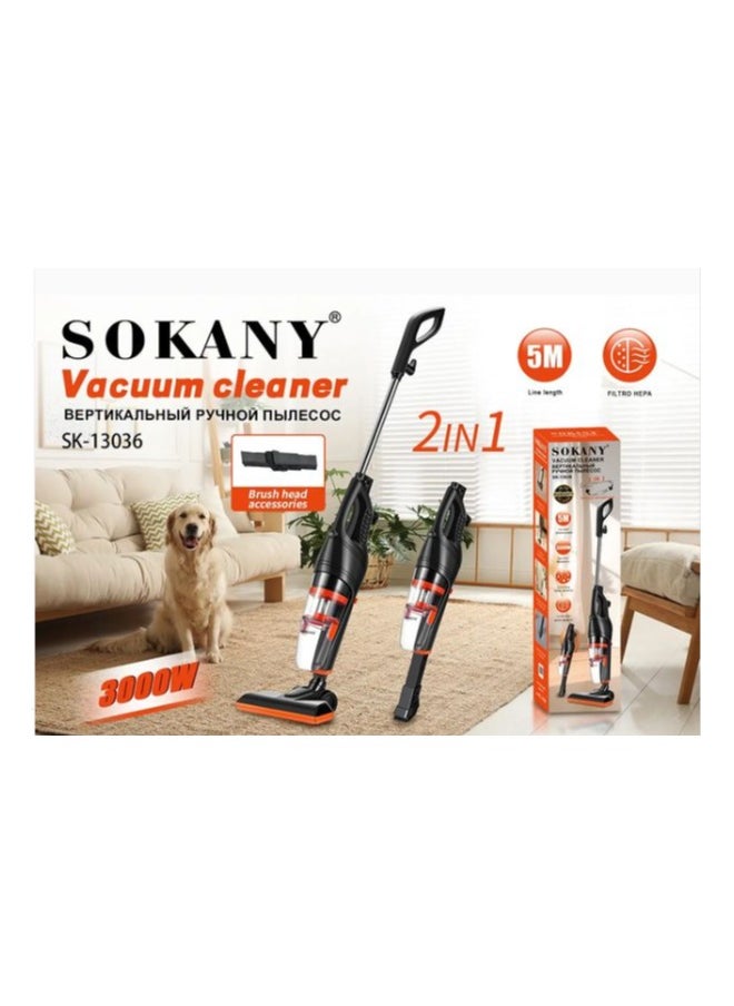 3000W Vacuum Cleaner - Multi-Layer HEPA Filter - 1L Dust Container for Cleaning Living Rooms, Hotels and Offices - 5M Power Cord - SK-13036
