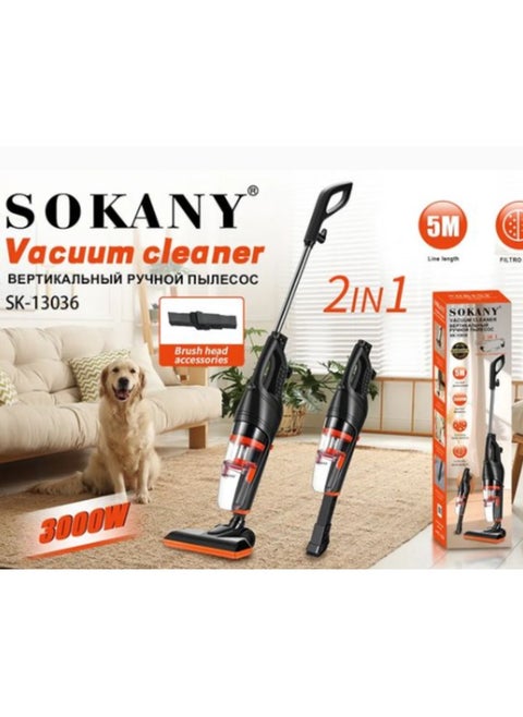 3000W Vacuum Cleaner - Multi-Layer HEPA Filter - 1L Dust Container for Cleaning Living Rooms, Hotels and Offices - 5M Power Cord - SK-13036
