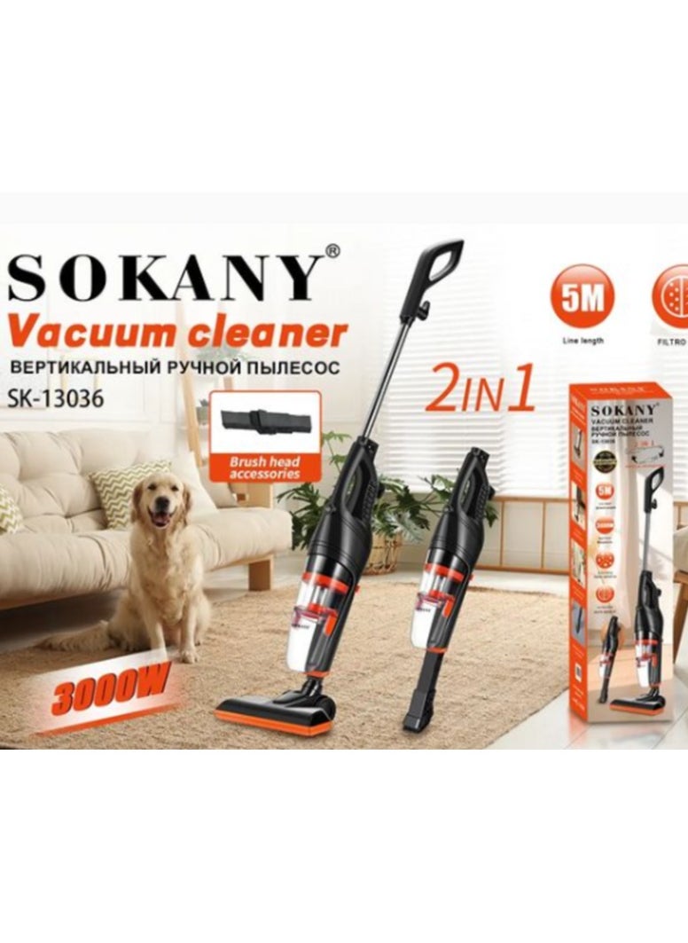 3000W Vacuum Cleaner - Multi-Layer HEPA Filter - 1L Dust Container for Cleaning Living Rooms, Hotels and Offices - 5M Power Cord - SK-13036