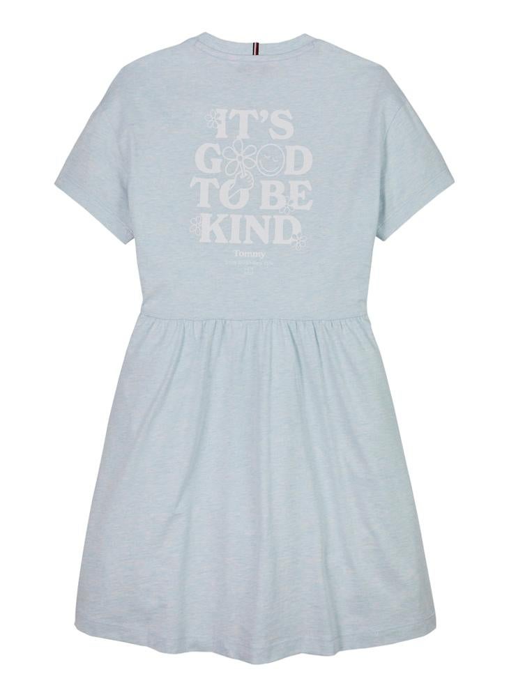 TOMMY HILFIGER Pale Blue T-Shirt Dress  - Image 5