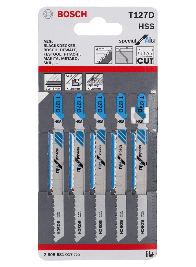 BOSCH Blade T127D Special For Aluminium Tubes and Profiles Accessories 5x - Image 1
