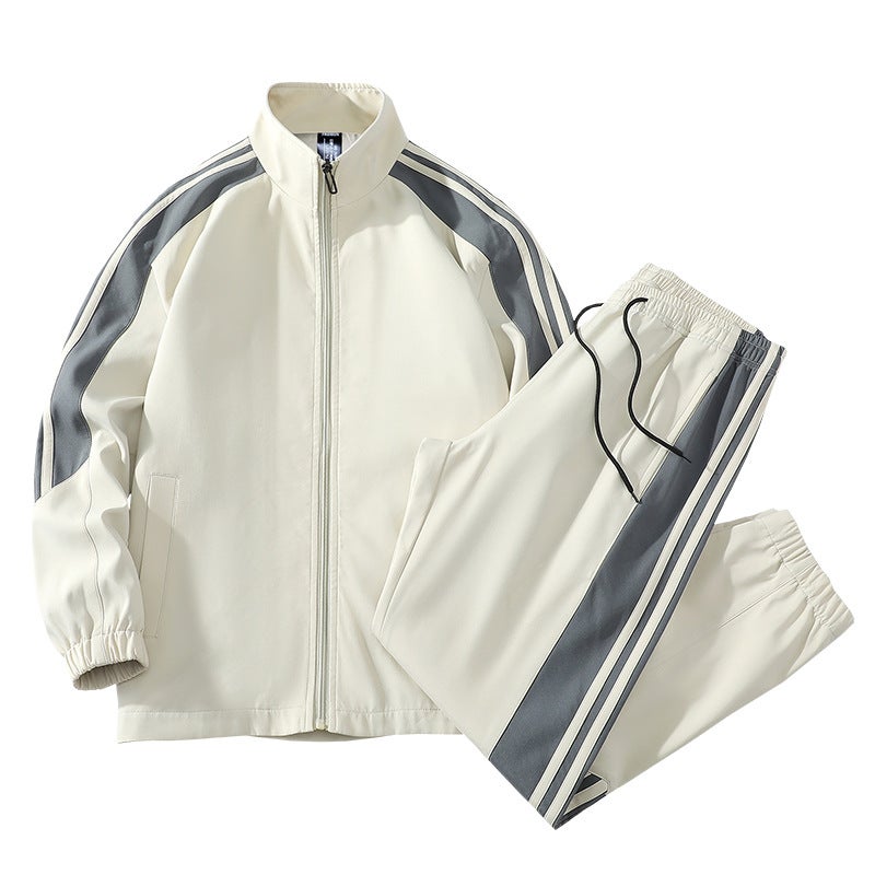 D02 New Men'S Suit With Trendy All-Match Breathable Two-Piece Casual Sports Suit Men'S Support Printing - Image 1