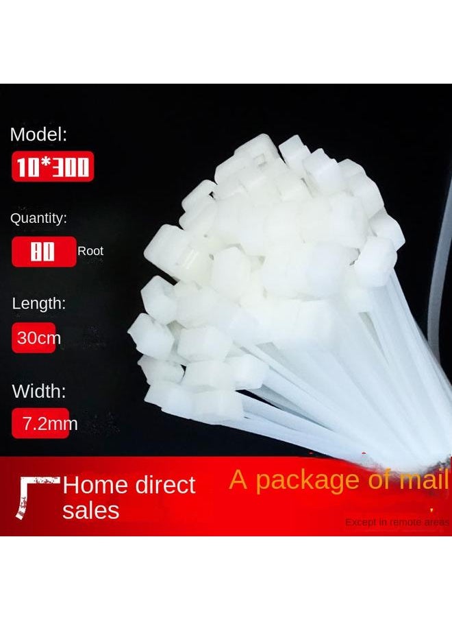 Bluejw Buckle Rope Cable Tie 10 Binding With Plastic Fixed Lock 00 Cable Tie Wire Large Self-locking  - Image 1