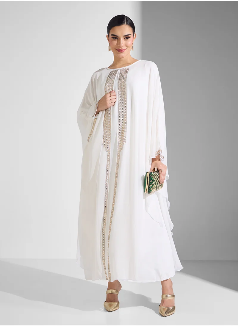 ARABIAN CLOSET 2 Piece Embellished Abaya