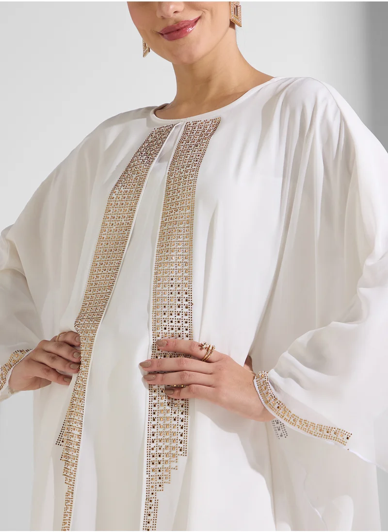 ARABIAN CLOSET 2 Piece Embellished Abaya