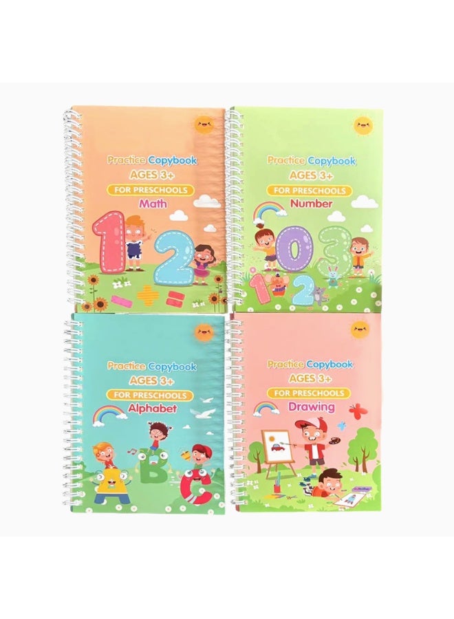 A set of reading and writing exercise book + pen, hand protection, font learning exercises, English alphabet practice book, anime tracing book, writing copy book, calligraphy practice book, study stationery, for boys and girls, school season, back to school gift! - Image 5