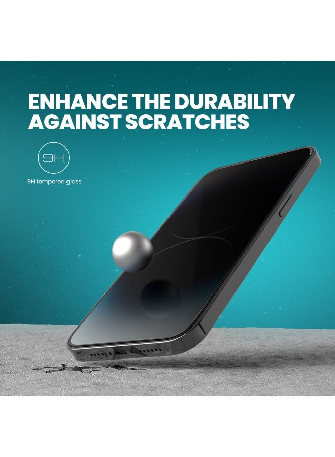 AZTECH Tempered Glass (1, DC PRIVACY GLASS, iPhone 16 Pro) - Image 2
