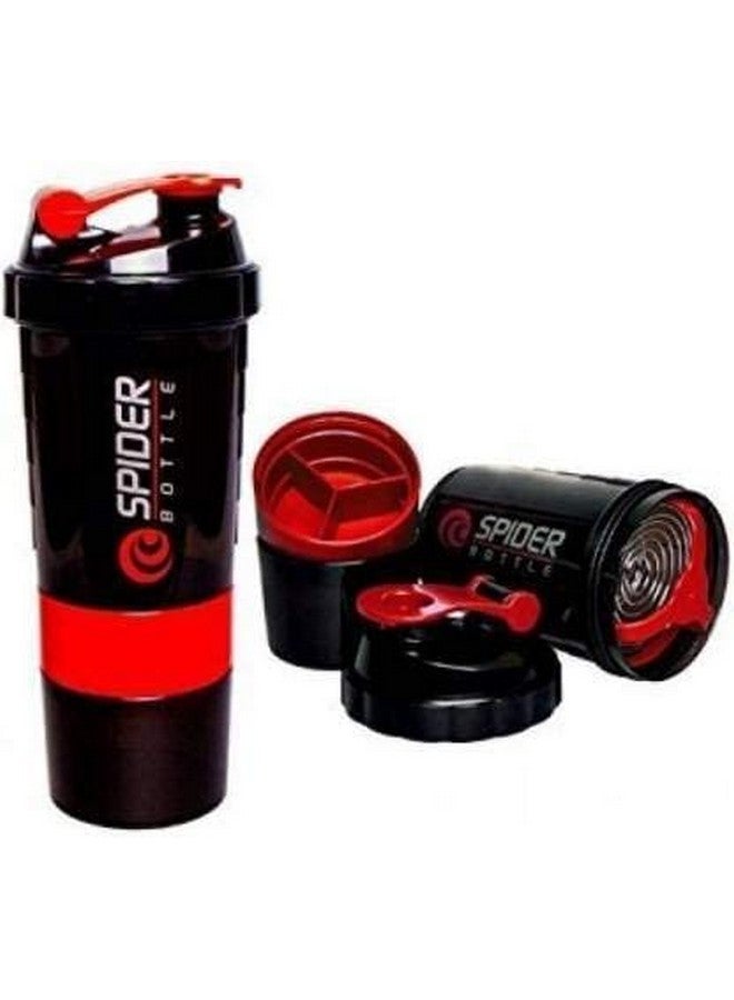 STARDROPS Protein Shaker Bottle, Sipper Bottle Ideal for Protein, Spider Shaker, Cyclone Shaker, Gym Shaker Bottle, BPA-Free - 550ml - Image 1