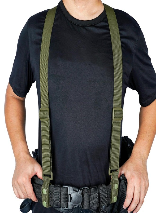 KUNN Tactical Suspenders Police Duty Belt Harness for Men,1.5 Inch Adjustable Tool Belt Suspender with 4 Loop Attachments,Black - Image 3