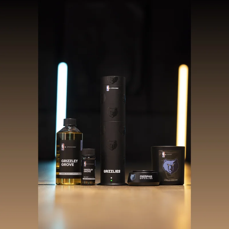 AROMA360 x NBA - Memphis Grizzlies Luxury Portable Essential Oil Car Diffuser - Aromatherapy Oils Scent Car Diffuser - Auto On/Off Wireless Feature - Oil Not Included