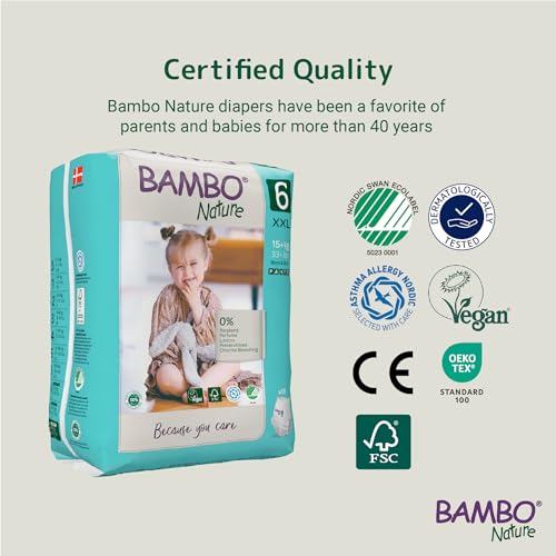 Bambo Nature Premium Baby Pants Diapers for Kids XXL Size (15+ Kgs), Super Absorbent, Breathable, Extra Soft, Dermatologically Tested, Hypoallergenic Infant Nappies With Wetness Indicator, 18 Count - Image 4
