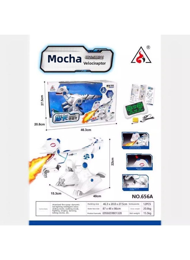 Shuangfeng Mocha Intelligent Robot Dog Yingjia Intelligent Mechanical Dog Guangyucheng Special Effect Intelligent Dog Series-Color:6273 Guangyu Cheng Eight-wheel Mecha Dog  - Image 4