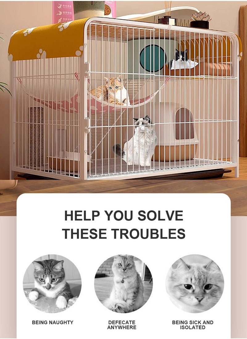 Kidle Cat Cage Extra Large Free Space Cat Cage Villa Cat House Cat Cabinet Cat Nest Cat Climbing Shelf  - Image 5