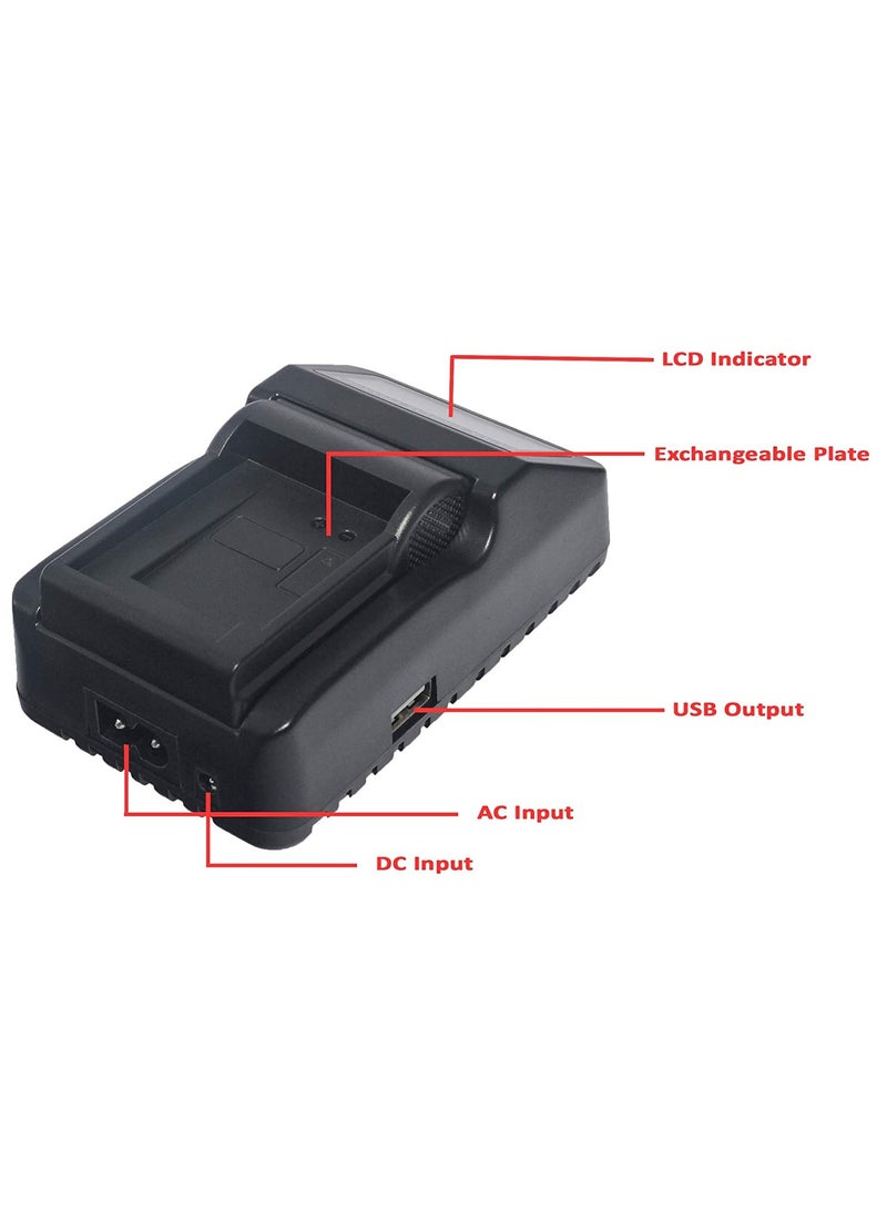 DMK Power BX1 LCD USB QUICK DIGITAL RAPID CHARGER for Sony DSC-RX100,HX400,AS15 Cameras - Image 2