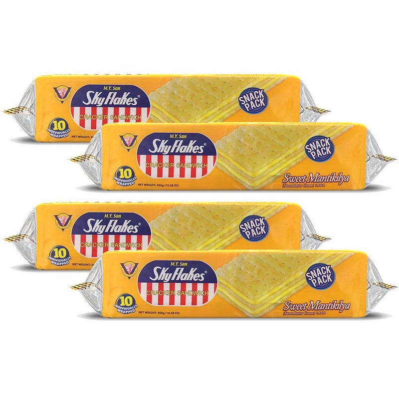 MY San Cracker Sandwich Sweet Mantikilya Sweet Butter Cream Flavor 300g 1058 oz 4 Pack