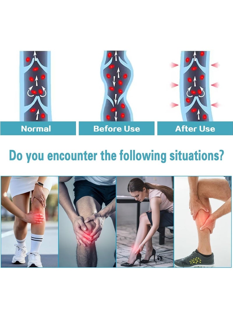 جوارب ضاغطة 20-30 ملم زئبقي للنساء، جوارب ضاغطة طبية مفتوحة الأصابع، جوارب ضاغطة عالية الخصر غير شفافة لعلاج الوذمة والدوالي والتورم والحوامل والمعلمات والأطباء (مقاس XL) - Image 5