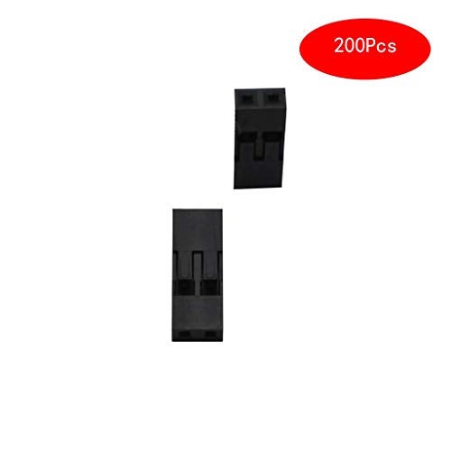 Raogoodcx 200pcs 2.54mm 1x2p Dupont Connector Housing Female for Dupont Cable and Jumper Wire - Image 2