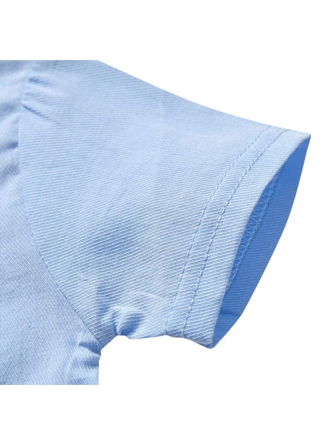 Hopscotch - Hopscotch Boys Check Print Romper In Blue Color for Ages 6-9 Months - Image 1
