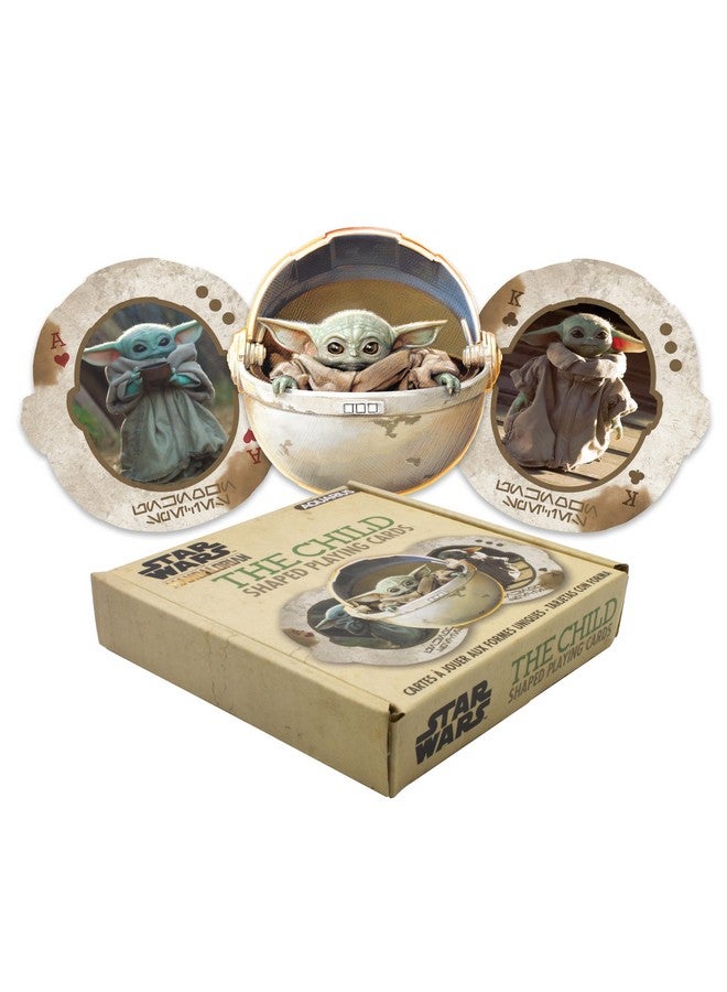 Aquarius AQUARIUS Star Wars Playing Cards - The Mandalorian 'Baby Yoda' The Child Shaped Deck of Cards for Your Favorite Card Games - Officially Licensed Star Wars Merchandise & Collectibles - Image 1
