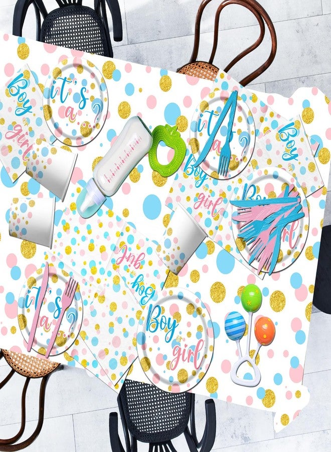 Dydamud Gender Reveal Decorations, Boy or Girl Plates and Napkins, Pink Blue Gender Reveal Party Supplies for Baby Shower - Image 5