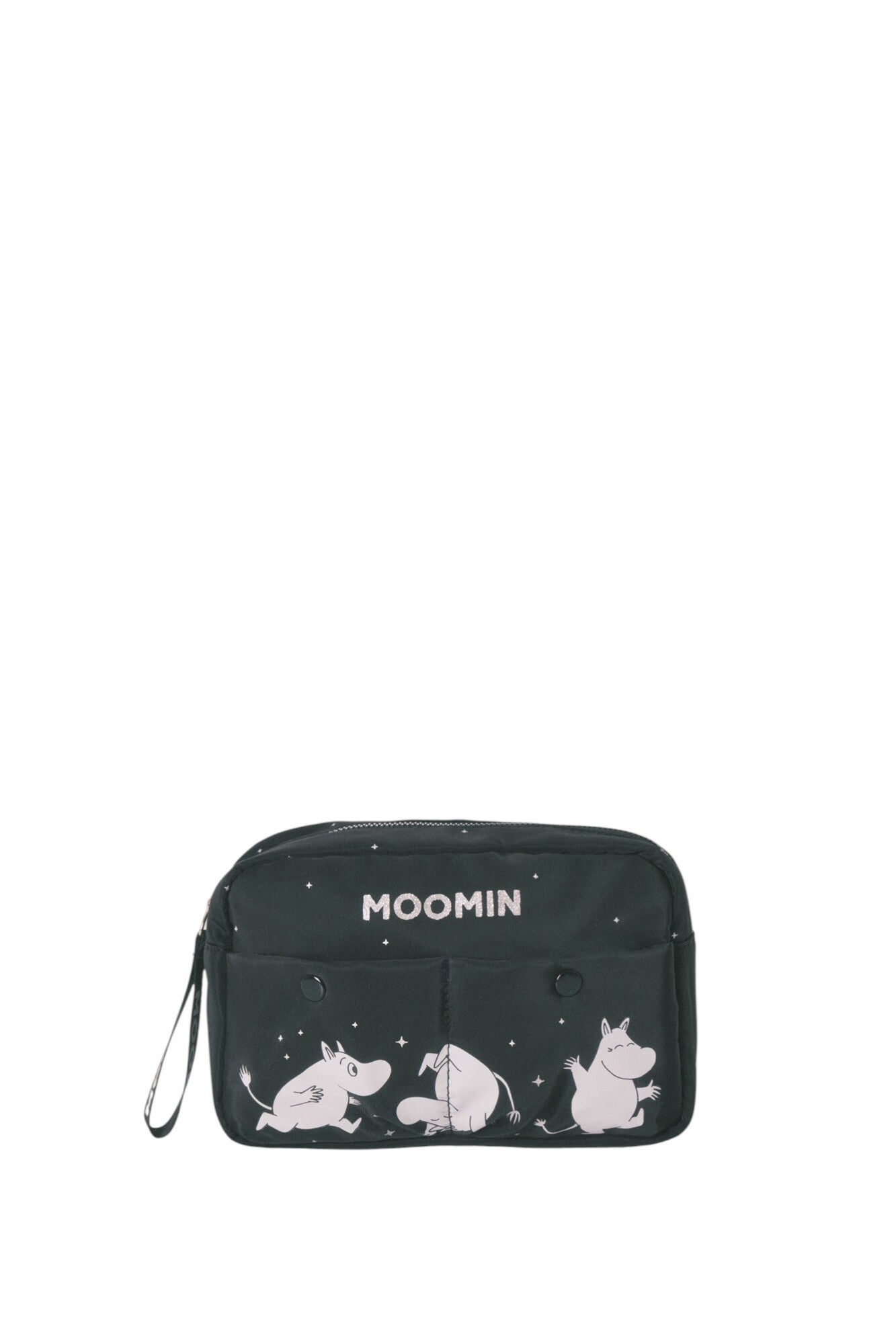 Black nylon medium vanity case MOOMIN